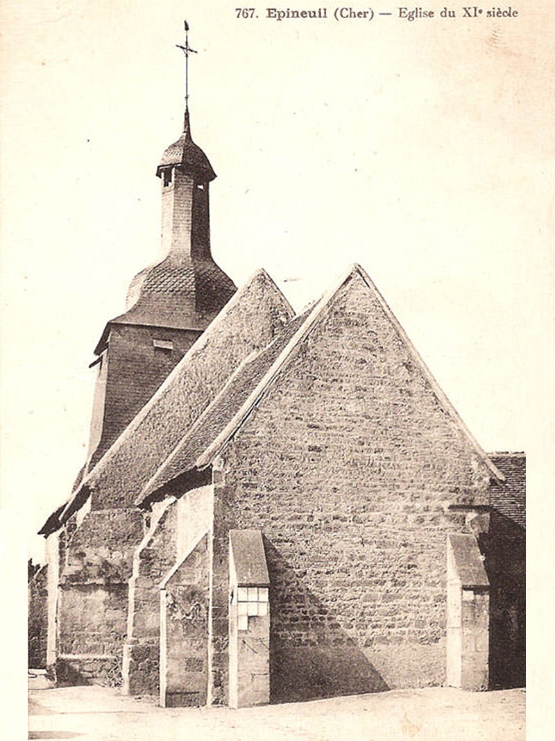 L'église d'Epineuil-le-Fleuriel en 1900